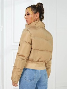 แจ็กเก็ตขนเป็ดของผู้หญิงผ้าสวมใส่สบายอบอุ่นระบายอากาศได้ดี - Product Image 2