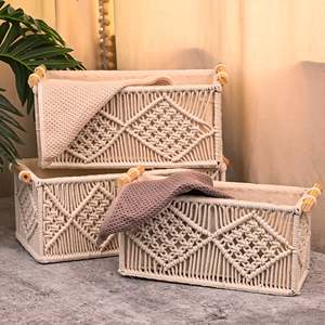 Magnifique ensemble de paniers en jute pour le salon - Product Image 5
