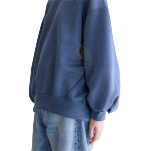 เสื้อสเวตเชิ้ตคอกลมผู้หญิงทันสมัย ดีไซน์ด้านหน้าปรับแต่งได้ เนื้อผ้านุ่ม 100% ผ้าฝ้ายฟลีซ สวมใส่สบาย เป็นมิตรกับสิ่งแวดล้อม แฟชั่นฤดูหนาว ODM - Product Image 4