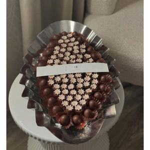 Soporte decorativo para postres de mesa de comedor, diseño antiguo, cuenco de Chocolate ovalado plateado, cuenco para servir dulces para bodas - Product Image 4