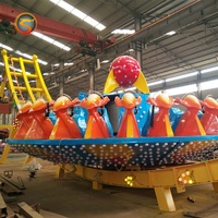 Attraction de fête foraine d'extérieur/d'intérieur, direct usine, 20 places, manège UFO volant Disco avec remorque, en fibre de verre et métal, pour utilisation en centre commercial