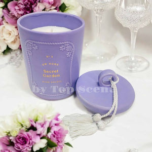Bougie artisanale JBPQ Secret Garden, aromathérapie à la cire de soja, décoration d'intérieur pour mariages - Product Image 1