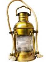 Lanterne de bateau d'ancre de lampe à huile d'art de Steampunk de cuivre et de laiton fait à la main pour la décoration intérieure