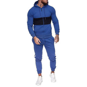 ชุดกีฬาแบบลำลองมีซิปสำหรับผู้ชายชุดวอร์มปักลายและเป็นมิตรกับสิ่งแวดล้อมระบายอากาศได้ดีสำหรับฤดูใบไม้ร่วง - Product Image 1