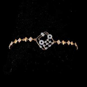 New Design <b>VVS</b> Moissanite Diamond 14k 18k Solid rose Gold Sterling Silver Gifts Parties Tennis Bracelets for Women's - Product Image 1