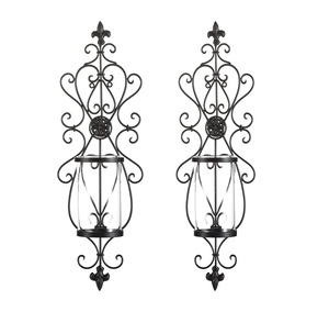 Exclusive Design Modern Creative Luxury Metal Iron Candle <b>Stick</b> Holder Black Finished in Wall Decoration for Home Decor & Office - Product Image 1