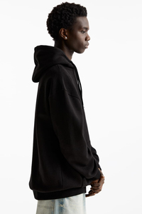 Unisex 480GSM 100% Sudaderas con capucha de algodón Personalizable Heavy Thick Pullover Cremallera Logotipo sólido Invierno Venta al por mayor Fleece Ropa de hombre - Product Image 2