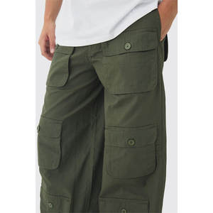 Pantalon cargo ample pour homme, pantalon décontracté multi-poches, durable et tendance - Product Image 3
