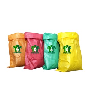 ถุงกระสอบผ้า PP แบบหลายสีถุงแบนจากบริษัทเวียดนามถุงบรรจุภัณฑ์นำกลับมาใช้ใหม่สำหรับข้าวขายส่ง - Product Image 5