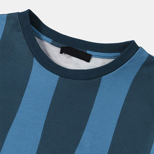 Recién llegado, camisetas de manga corta con estampado personalizado para hombre, tela de punto sólida lisa, algodón, transpirable, tamaño de Color personalizado - Product Image 4