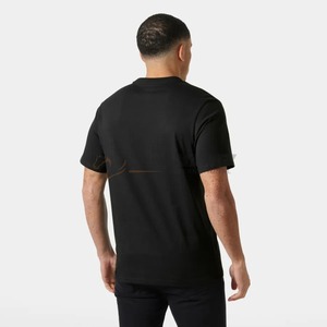 Camiseta de algodón grueso con impresión de logotipo personalizado, ropa de calle en blanco, servicio de fabricación OEM, tejido suave y duradero, venta al por mayor - Product Image 2