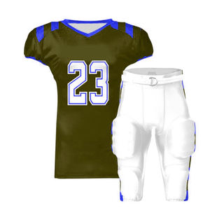 Ropa de fútbol americano unisex de talla grande, ropa deportiva de verano con estampado transpirable, conjuntos de colores lisos - Product Image 6