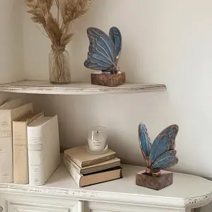 Sculpture d'animal en aluminium plaqué or contemporaine, décoration de luxe, fabrication artisanale, exportation, statue antique polie moderne, accent d'intérieur - Product Image 4