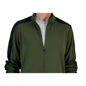 Giacca Sportiva da Uomo Id Ideology in Maglia Traspirante con Cappuccio Staccabile e Chiusura con Zip, Verde, Taglia 3XB, per l'Autunno - Product Image 2