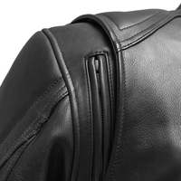 Blouson de moto en cuir véritable pour homme, fait main, élégant, style urbain, écologique, tissé, collection printemps, vente en gros