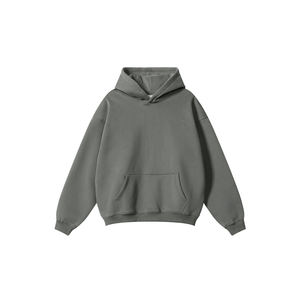 Venta al por mayor 420gsm 100% Algodón Oversized Drop Shoulder Heavyweight Fleece Hoodies Bordado Impresión digital Otoño Perfect Match - Product Image 1