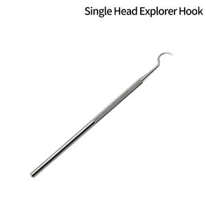 Explorador Dental Ametrino Quirúrgico de Alta Calidad con Logotipo Personalizado, Herramienta de Ortodoncia de Gancho Único, Agarre Ergonómico Manual, Certificado CE - Product Image 3