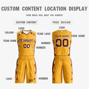 Nouveau Design Sublimation Réversible Respirant Plus Size Basketball Jersey Personnalisé Unisexe Maillots Shorts Double Face Uniforme - Product Image 2