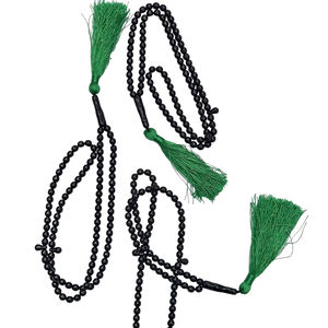 Musulmán Premium oración Tasbeeh 100 cuentas negro clásico 6MM Zikr islámico Tasbih mejor para Dhikr meditación al por mayor - Product Image 4