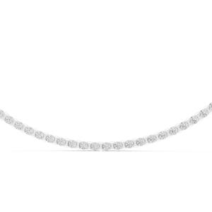 DE-VVS IGI Certified 925 <b>Silver</b> Luxury <b>Tennis</b> <b>Necklace</b> Lab Grown Diamond Brilliant Cut Bezel Prong Setting Weddings Parties - Product Image 6