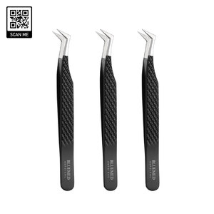 แหนบต่อขนตาปลายเฉียง สแตนเลส ยี่ห้อ Bluemed คุณภาพสูง ทนทาน ป้องกันไฟฟ้าสถิต ป้องกันแม่เหล็ก ขายดี - Product Image 6