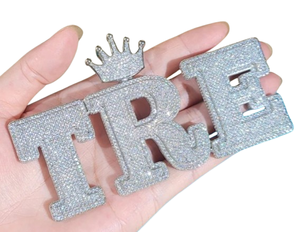 Colgante de moissanita de 3 piedras, hermoso colgante de plata de ley, colgante de Hip Hop personalizado, regalo para ella - Product Image 2