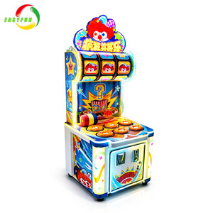 Máquina de videojuegos recreativa Whack-a-mole para interiores, operada con monedas, con diseño de cara sonriente y dispensadora de tickets - Product Image 2