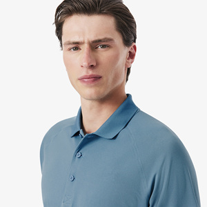 Men's Short Sleeve Solid Color Cotton for <b>Shirt</b> Breathable Casual Knitted Jersey Turn Collar Design Quick Dry <b>Gothic</b> Front Logo - Product Image 3