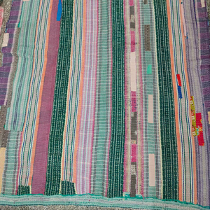 100% Cotton Reversible Handmade Kantha Hand <b>Stitched</b> Sustainable Kantha Traditional Vintage Handcrafted Artisanal Kantha - Product Image 1
