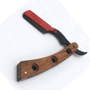 Navajas de Afeitar Plegables Hechas a Medida al por Mayor, Navajas de Afeitar para Barbería con Mango de Hueso y Madera, Marca PIssco - Product Image 2
