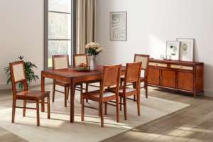 เก้าอี้ไม้สำหรับรับประทานอาหารยี่ห้อ Layton เฟอร์นิเจอร์ห้องรับประทานอาหารมาใหม่ชุดห้องนอนกำหนดสีได้ตามต้องการ - Product Image 5