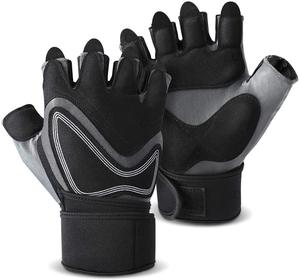 Gants d'entraînement de cyclisme pour hommes et femmes, demi-doigts courts, gants de sport d'entraînement pour vélo - Product Image 3