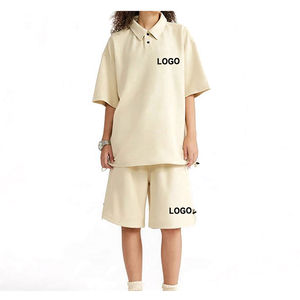 Ensemble de survêtement décontracté en polyester personnalisé pour homme, avec pantalon et t-shirt à fermeture éclair, unisexe, respirant, en coton - Product Image 3