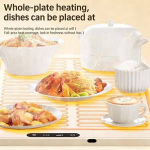 Portable Foldable Warm Food Tray <b>Silicone</b> <b>Mat</b> with Fast Heating Eco-Friendly & Heat Resistant for Buffets and Parties - Product Image 3