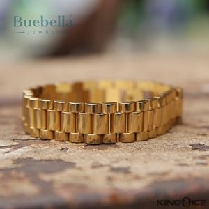 Gran oferta, pulsera de eslabones Rollie de 15mm para hombre, oro de 18 quilates y plata 925 chapada para regalo y fiesta con piedra principal de moissanita - Product Image 2