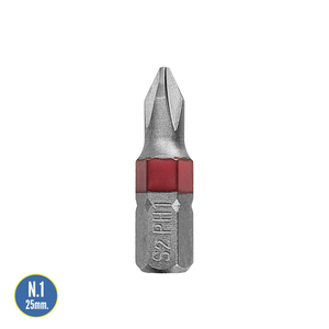 Destorpuntas Phillips N. 1 (2 Pezzi) Acciaio S2 al Cromo Vanadio - Product Image 2