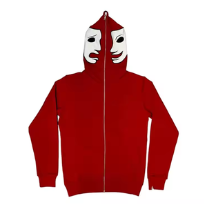 Wholesale Unisex High Quality Custom Full Face Zip Hoodies Men Blank Regular Fit Zipper Cotton Fleece French Terry Hoodie - Product Image 3