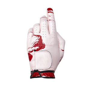 Guantes de golf transpirables cómodos con logotipo de marca de buena calidad, correa ajustable personalizada, piel de oveja, nuevo estilo, guantes de golf antiimpacto - Product Image 2