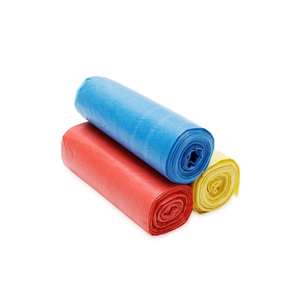 Sacs à nœuds en rouleaux en PEHD et PEBD, couleur CMJN, taille personnalisable, pour supermarché, poubelle, avec fermeture éclair, recyclables, gaufrés, usage professionnel et alimentaire - Product Image 5