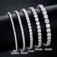 Bracelet tennis de luxe en diamant de laboratoire HPHT taille brillant, longueur ajustable, certifié IGI, or 14K, prix fabricant