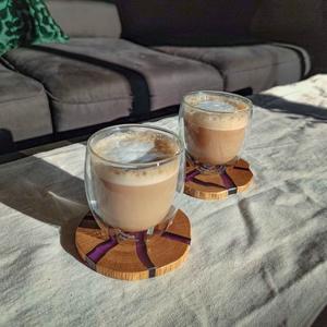 Sous-verre rond en bambou et noyer pour la fête de mariage et la table de table au prix de gros - Product Image 3