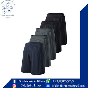 Paquete de 5 pantalones cortos atléticos informales para gimnasio para hombre, pantalones cortos de entrenamiento de baloncesto de estilo sólido con estampado Digital liso antiarrugas - Product Image 5