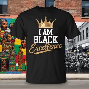 Camiseta Afro Motivacional Black Excellence Inspirada en la Historia Negra para Ropa Promocional - Product Image 3
