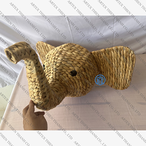 Best Selling Baby <b>Elephant</b> Wall Hanging <b>Decor</b> Natural Hyacinth Wall <b>Decor</b> Animal Shape Nice Looking Hyacinth Wall Hanging - Product Image 5