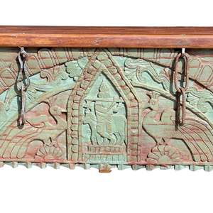 Solid Wood Hand-Carved Arch <b>Console</b> <b>Rustic</b> Elegant Design for Home Villa Hotel Living Room or Bedroom Furniture Handmade - Product Image 4