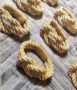 Wholesale <b>Cheap</b> Price Rhinestone Bling Napkin <b>Ring</b> Rattan Napkin Buckle for <b>Wedding</b> Place Setting Serviette Decor - Product Image 5