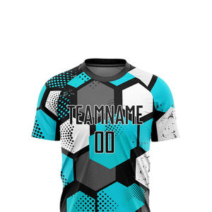 Conjunto de Uniforme de Fútbol Personalizado por Sublimación al por Mayor para Hombre, Camisetas de Fútbol 100% Poliéster y Algodón, Servicio OEM - Product Image 4