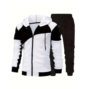 Ensemble de survêtement deux pièces pour homme, léger, personnalisé, de haute qualité, pour le sport et l'entraînement, design uni, hiver - Product Image 1