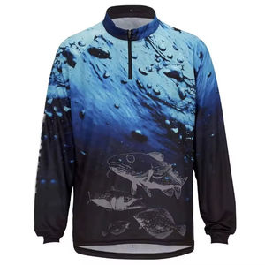 Camisetas de Pesca Personalizadas Sublimadas de Manga Larga para Hombre, Protección Solar de Poliéster, Tallas Grandes - Product Image 3