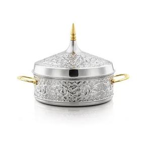 Premium Quality Handmade Metal Food Server Casseroles Kitchenware Luxury Tabletop Food Warmer Home & Hotels Use - Product Image 2